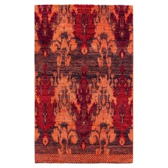 Overdyed Hand-Knotted Wool Modern-Contemporary Pink Area Rug 3' 10" x 6' 3"