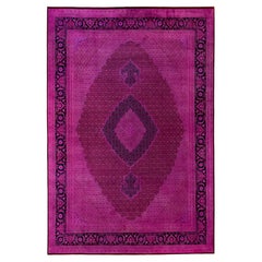 Overdyed Hand-Knotted Wool Modern-Contemporary Purple Area Rug 10' 0" x 14' 2"