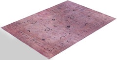 Overdyed Hand-Knotted Wool Modern-Contemporary Purple Area Rug 10' 1" x 14' 6"