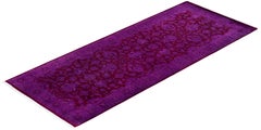 Overdyed Hand-Knotted Wool Modern-Contemporary Purple Runner 2' 8" x 6' 7"