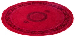Overdyed Hand-Knotted Wool Modern-Contemporary Red Area Rug 8' 4" x 8' 5"