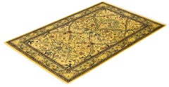 Overdyed Hand-Knotted Wool Modern-Contemporary Yellow Area Rug 2' 7" x 4' 1"