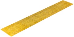 Overdyed Hand-Knotted Wool Modern-Contemporary Yellow Runner 3' 0" x 17' 7"