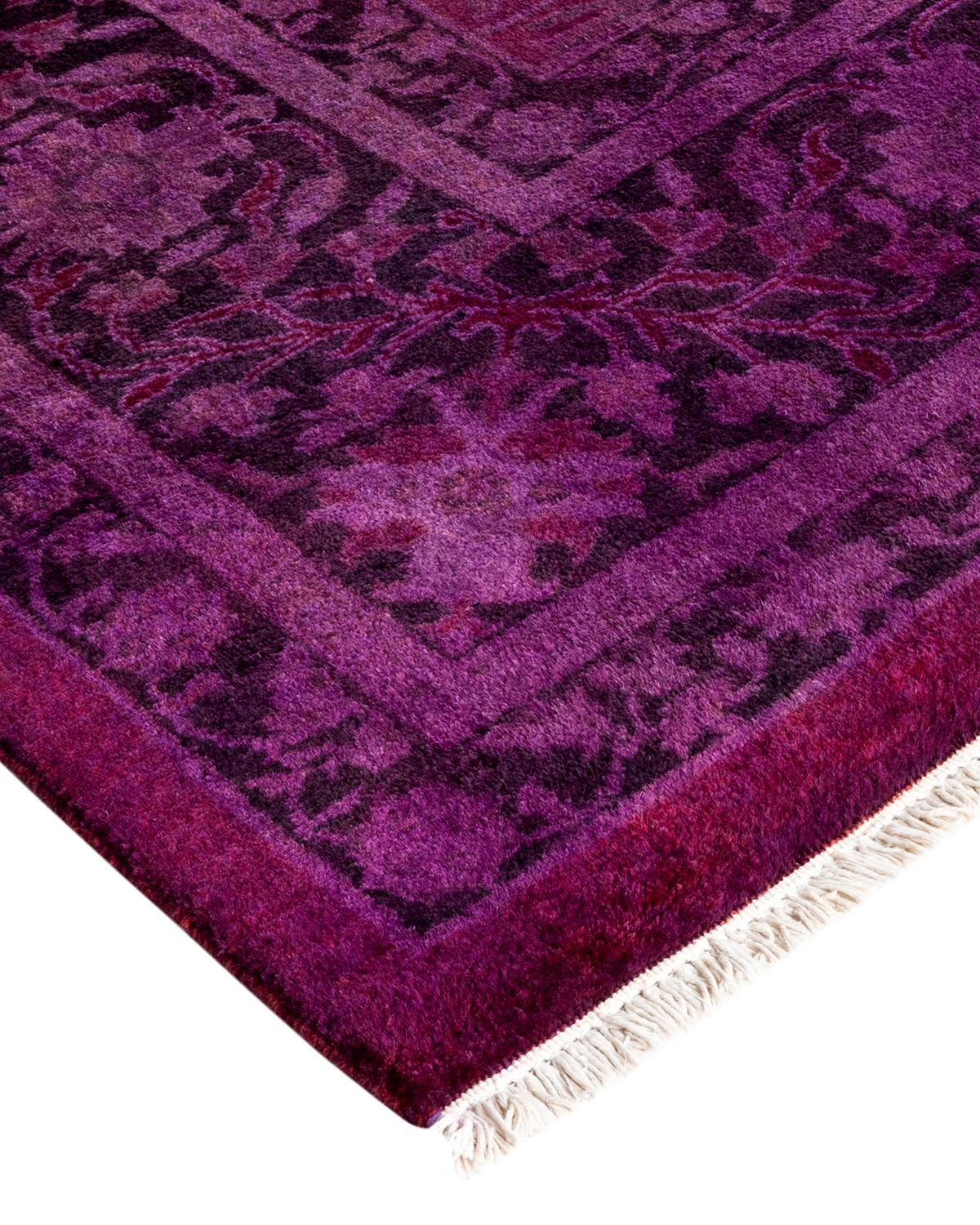 Vibrance rugs epitomize classic with a twist: traditional patterns overdyed in brilliant color. Each hand-knotted rug is washed in a 100% natural botanical dye that reveals hidden nuances in the designs. These are rugs that transcend trends, and