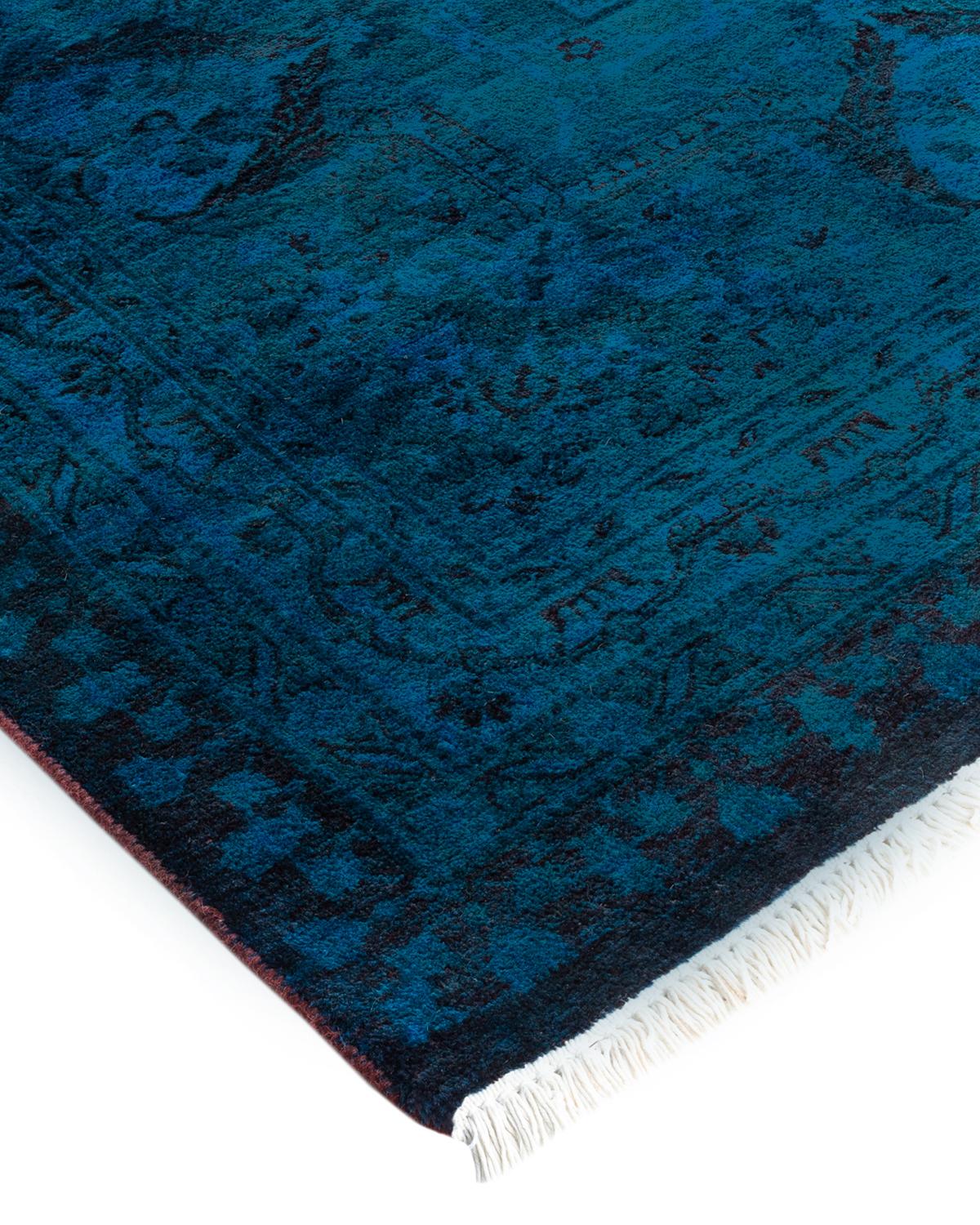 Vibrance rugs epitomize classic with a twist: traditional patterns overdyed in brilliant color. Each hand-knotted rug is washed in a 100% natural botanical dye that reveals hidden nuances in the designs. These are rugs that transcend trends, and