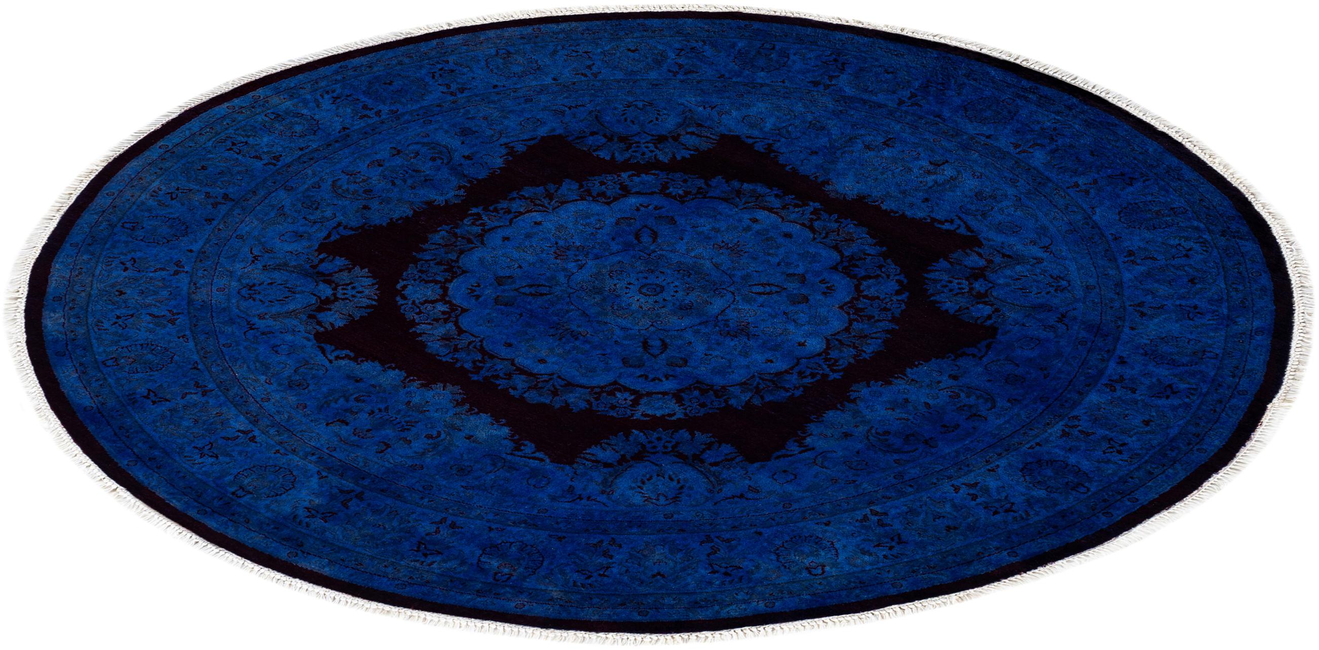 Overdyed Handgeknüpfter roter Teppich aus Wolle im Angebot 3