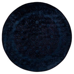 Overdyed Hand Knotted Wool Red Area Rug