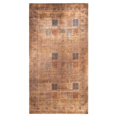 Alfombra de lana Overdyed Única Beige 10' 3" x 18' 10"