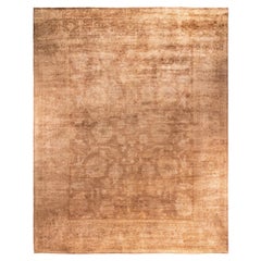 Tappeto da giardino Overdyed One of a-Kind Wool Beige 12' 1" x 14' 10"