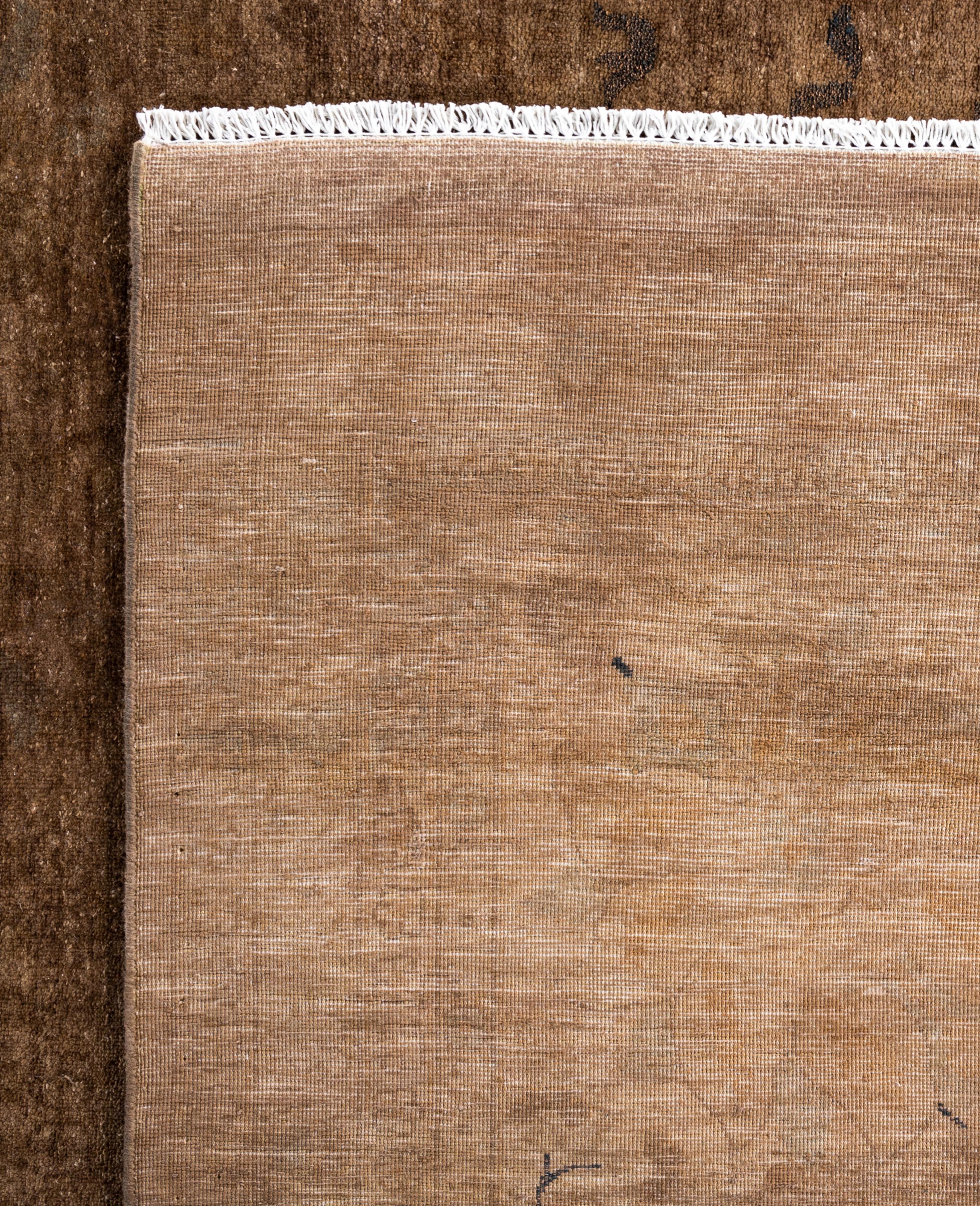 Tappeto da giardino Overdyed One-of-a-Kind Wool Beige 12' 1
