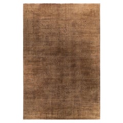 Overdyed Einzigartige Wolle Beige Bereich Teppich 12' 1" x 18' 4"