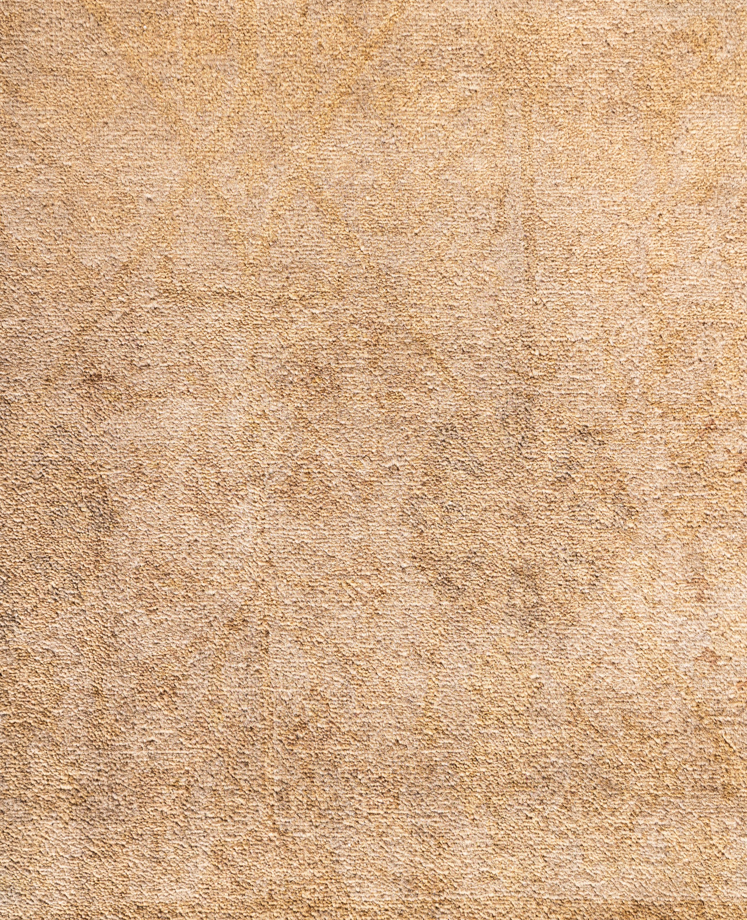 Pakistano Tappeto da giardino Overdyed One-of-a-Kind Wool Beige 6' 0