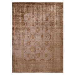 Tappeto da giardino Overdyed One-of-a-Kind Wool Beige 6' 4" x 8' 9"