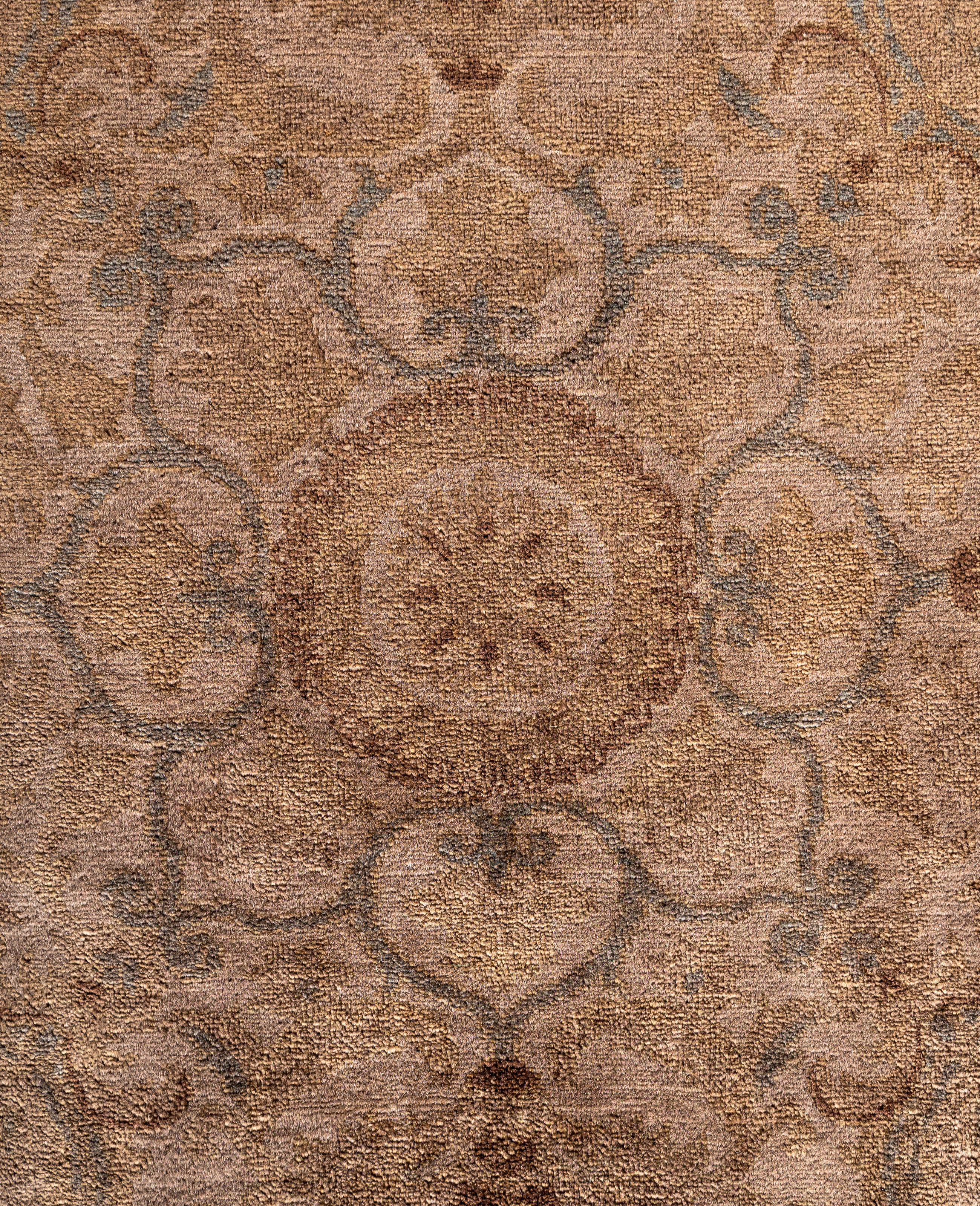 Pakistano Tappeto da giardino Overdyed One of a-Kind Wool Beige 8' 1