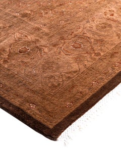 Overdyed Einzigartige Wolle Beige Bereich Teppich 8' 2" x 10' 0"