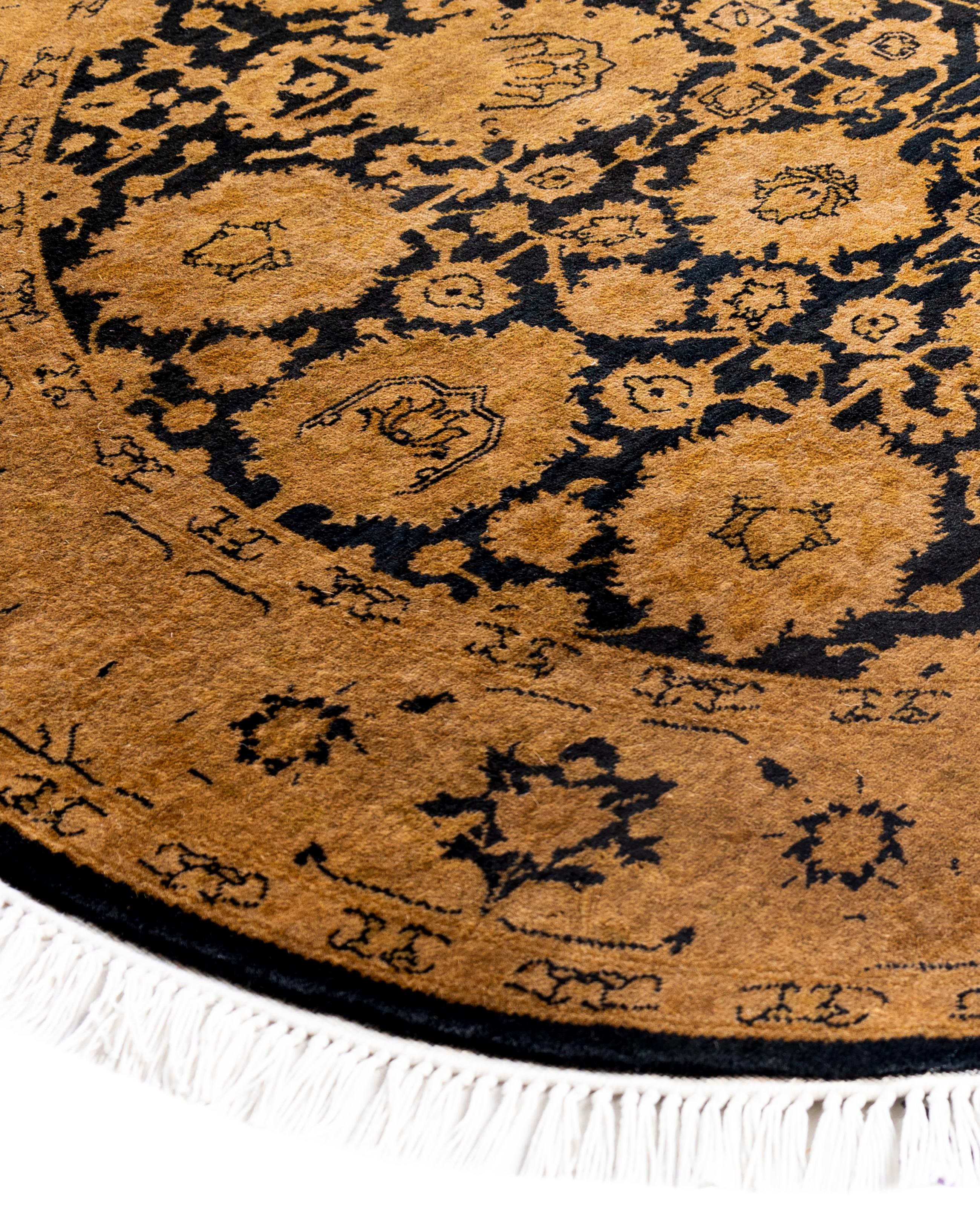 Over-dyed area rugs are created by taking vintage or traditional rugs and applying a vibrant, monochromatic dye over the existing patterns. This technique results in a bold, modern aesthetic while preserving the intricate designs beneath, blending