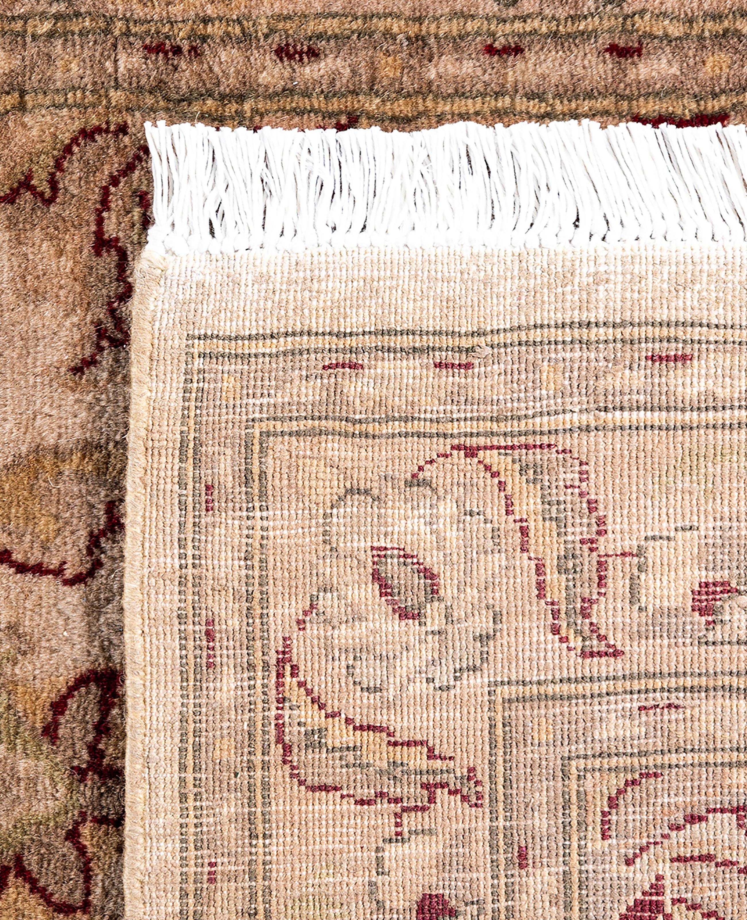 Runner beige in lana tinto in capo unico 2' 7