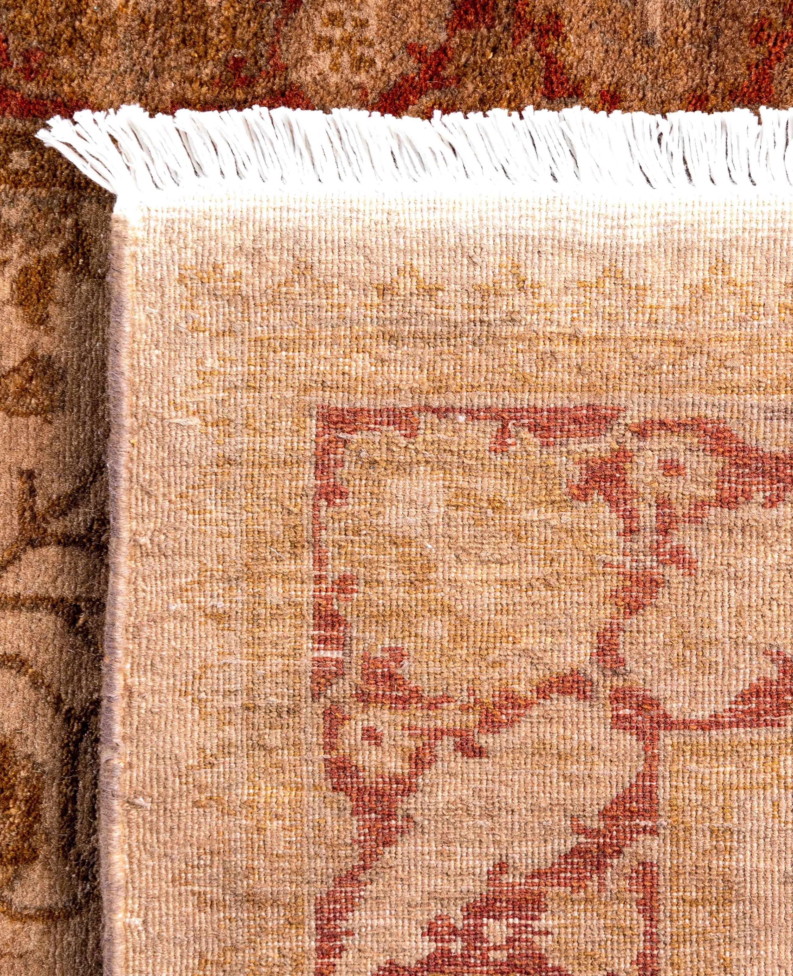 Runner beige in lana tinto in capo unico 2' 7