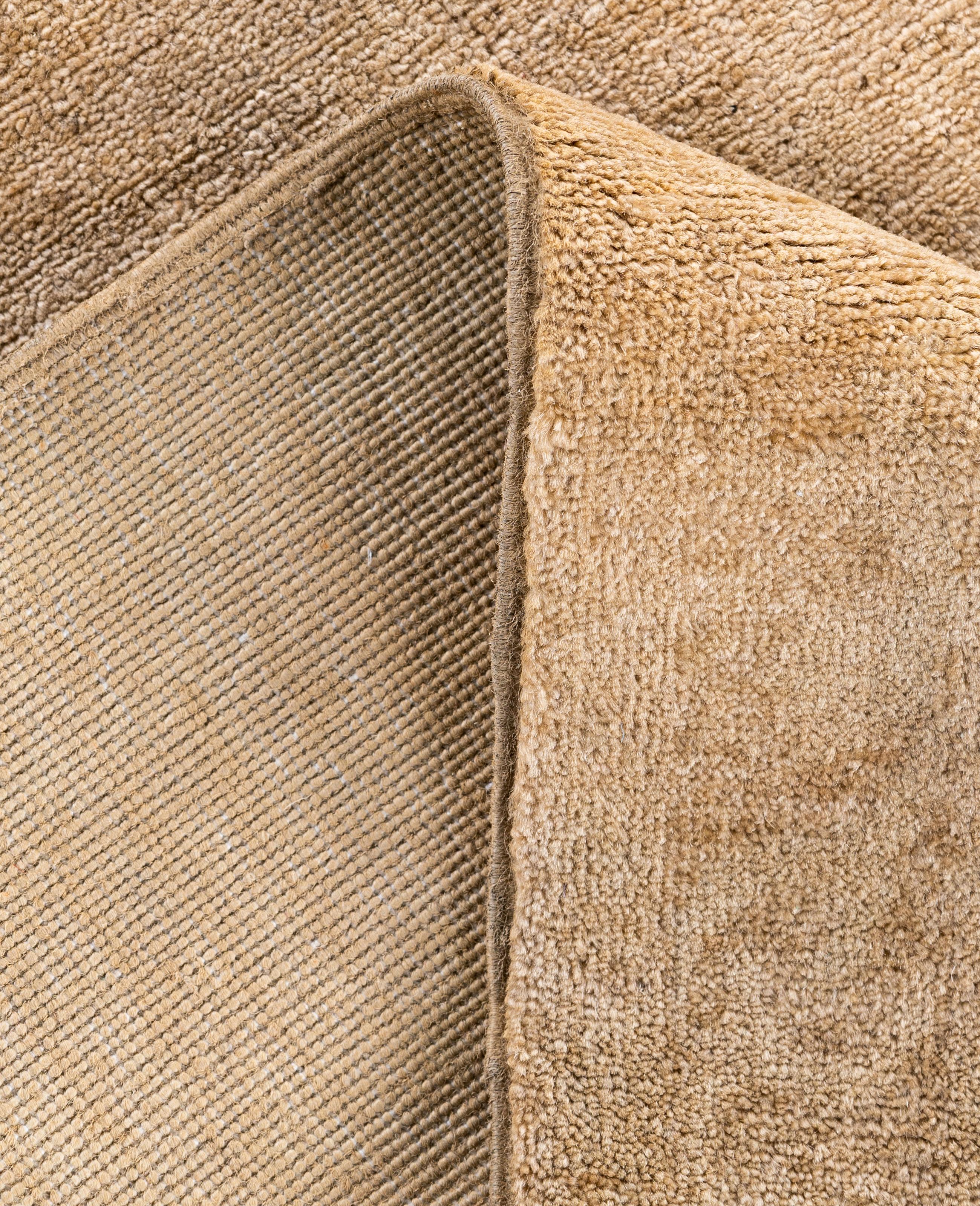 XXI secolo e contemporaneo Runner beige in lana tinta unita 2' 8