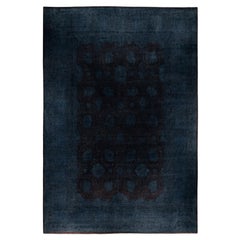 Tappeto nero Overdyed One of a-Kind Wool 12' 6" x 16' 0"