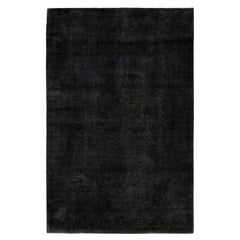 Tappeto nero Overdyed One-of-a-Kind Wool 4' 9" x 7' 2"