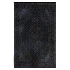 Alfombra de lana Overdyed One-of-a-Kind Negro 6' 0" x 9' 3"