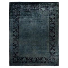 Tappeto nero Overdyed One-of-a-Kind Wool 8' 10" x 11' 6"