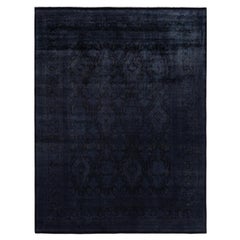 Tappeto nero Overdyed One of a-Kind Wool 9' 2" x 12' 4"