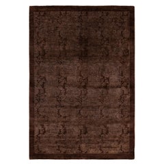Alfombra de lana Overdyed Única Marrón 4' 1" x 6' 0"