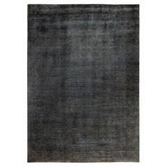 Overdyed One-of-a-Kind Wool Gray Area Rug 10' 1" x 14' 0"
