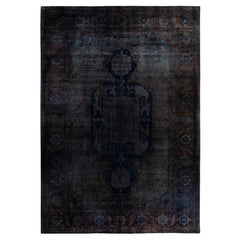 Overdyed One-of-a-Kind Wool Gray Area Rug 11' 9" x 16' 10"