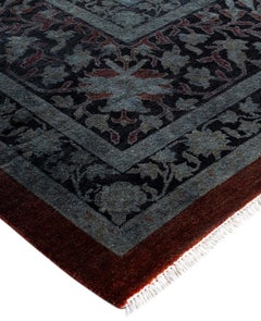 Overdyed One-of-a-Kind Wool Gray Area Rug 12' 0" x 18' 0"