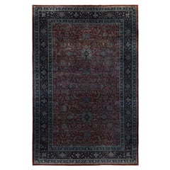 Overdyed One-of-a-Kind Wool Gray Area Rug 12' 0" x 18' 0"