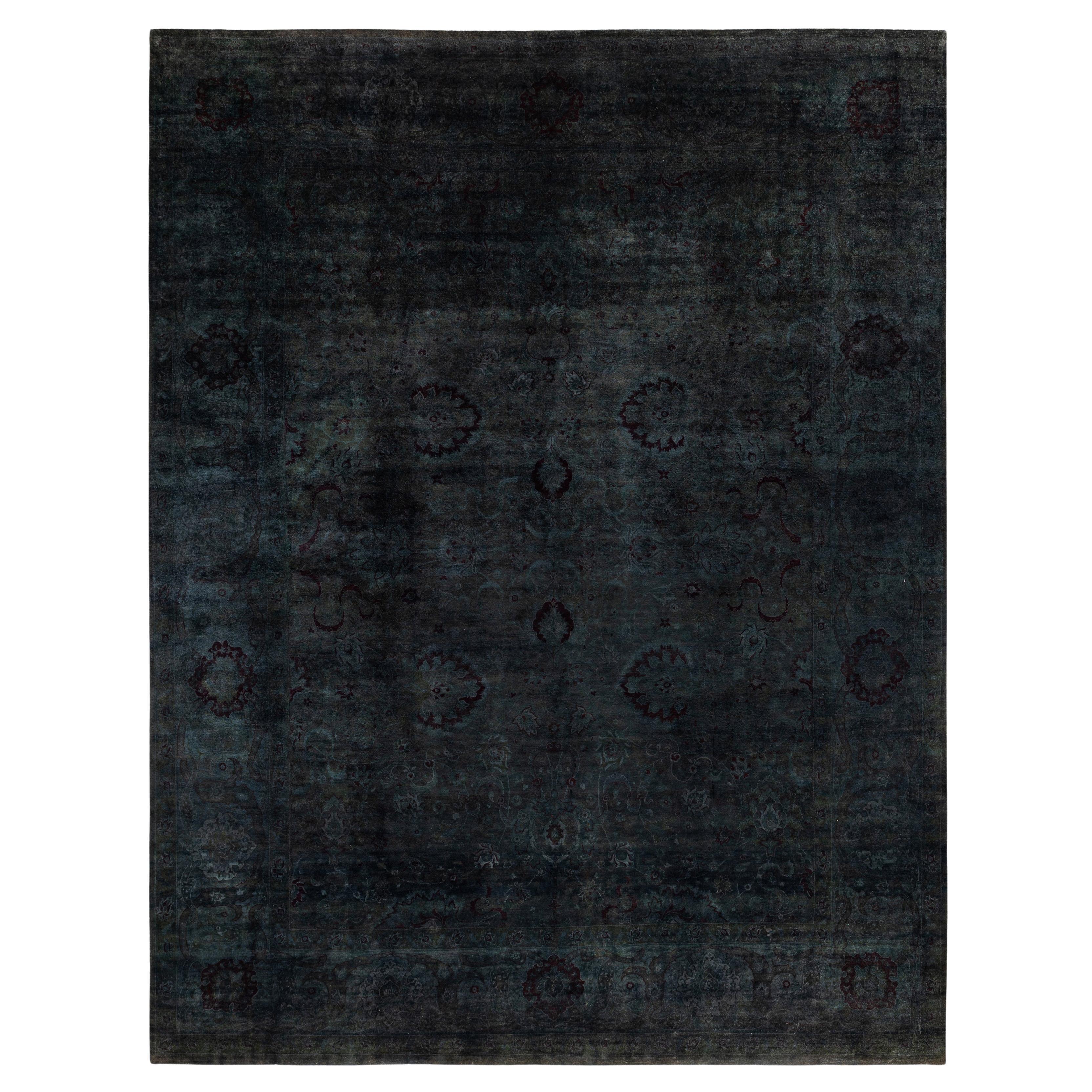 Alfombra de lana Overdyed Gris Única 12' 2" x 15' 2" en venta