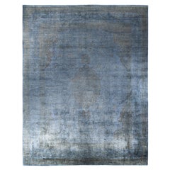 Overdyed One-of-a-Kind Wool Gray Area Rug 12' 3" x 15' 8"