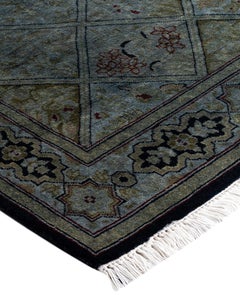 Overdyed One-of-a-Kind Wool Gray Area Rug 2' 1" x 3' 7"