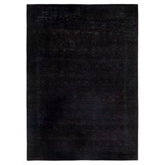 Alfombra de lana Overdyed Gris Única 6' 0" x 8' 5"