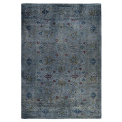 Alfombra de lana Overdyed Gris Única 6' 1" x 8' 10"