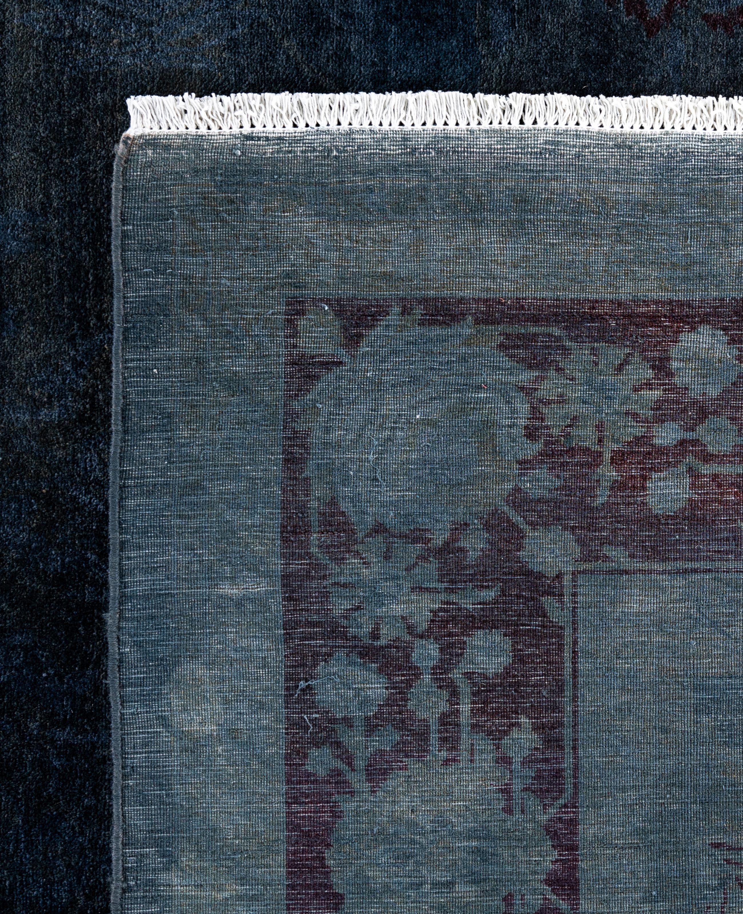 Tapis de sol en laine Overdyed One-of-a-Kind Gray 6' 2