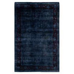 Tapis de sol en laine Overdyed One-of-a-Kind Gray 6' 2" x 9' 3"