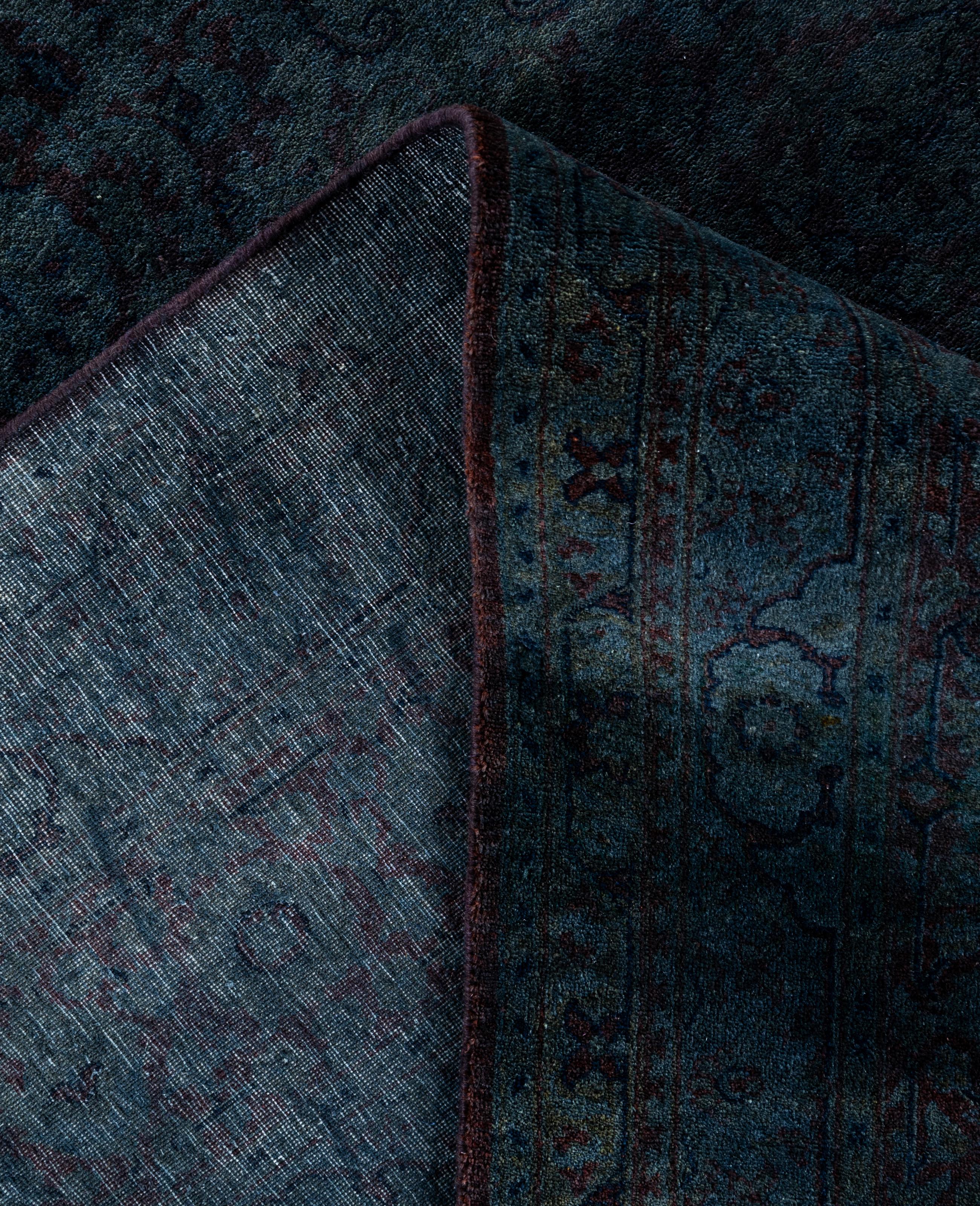 XXIe siècle et contemporain Tapis de sol en laine Overdyed One-of-a-Kind Gray 6' 3