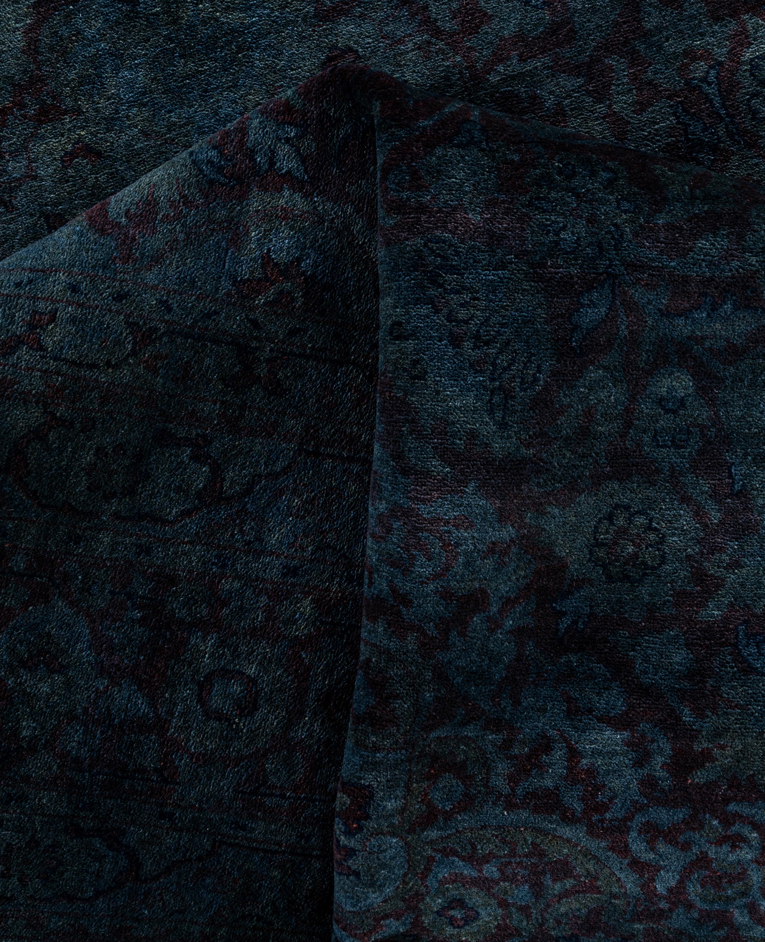 Laine Tapis de sol en laine Overdyed One-of-a-Kind Gray 6' 3