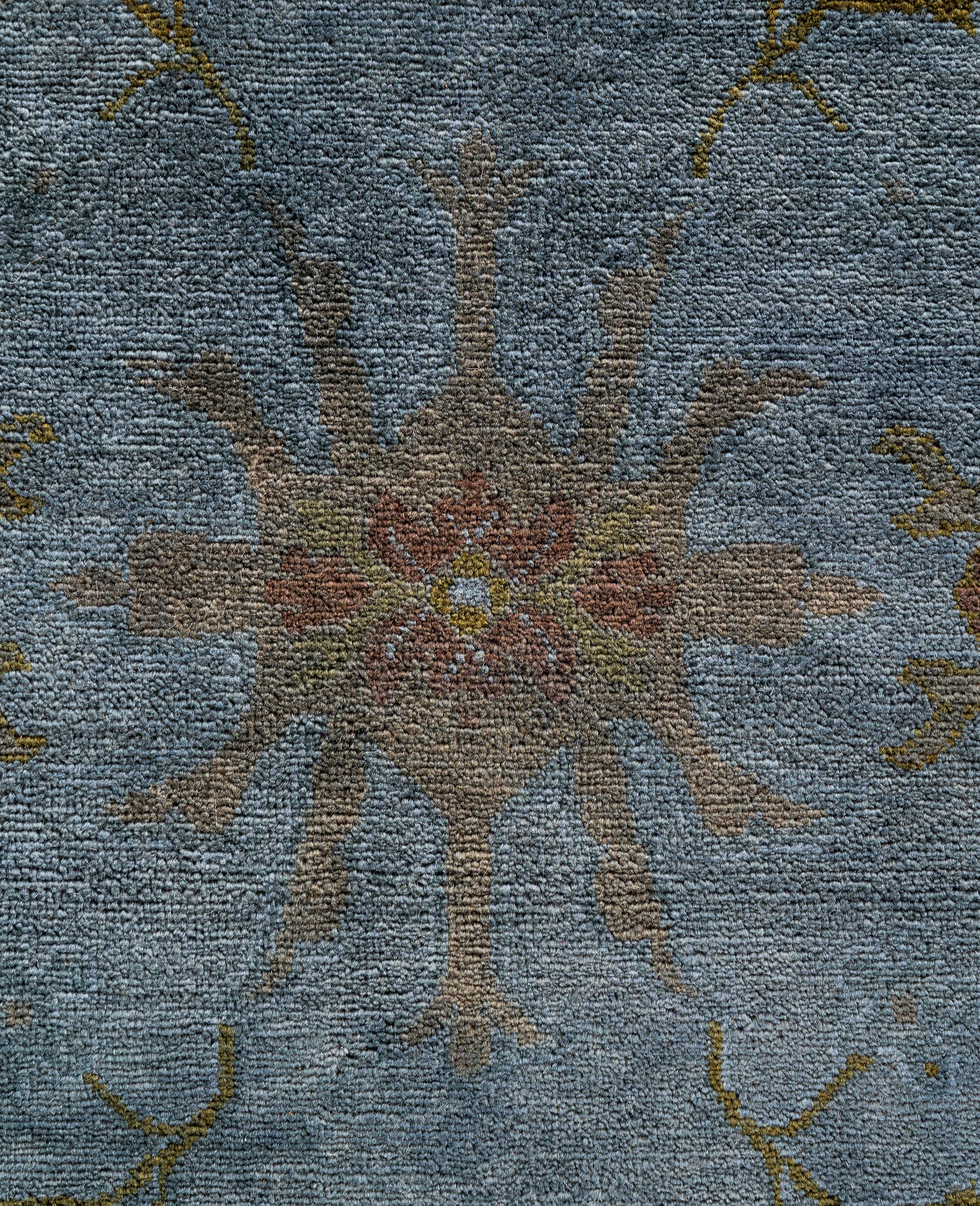 Alfombra de lana Overdyed Gris Única 8' 1