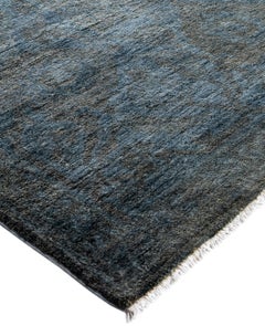 Alfombra de lana Overdyed Gris Única 8' 3" x 10' 1"