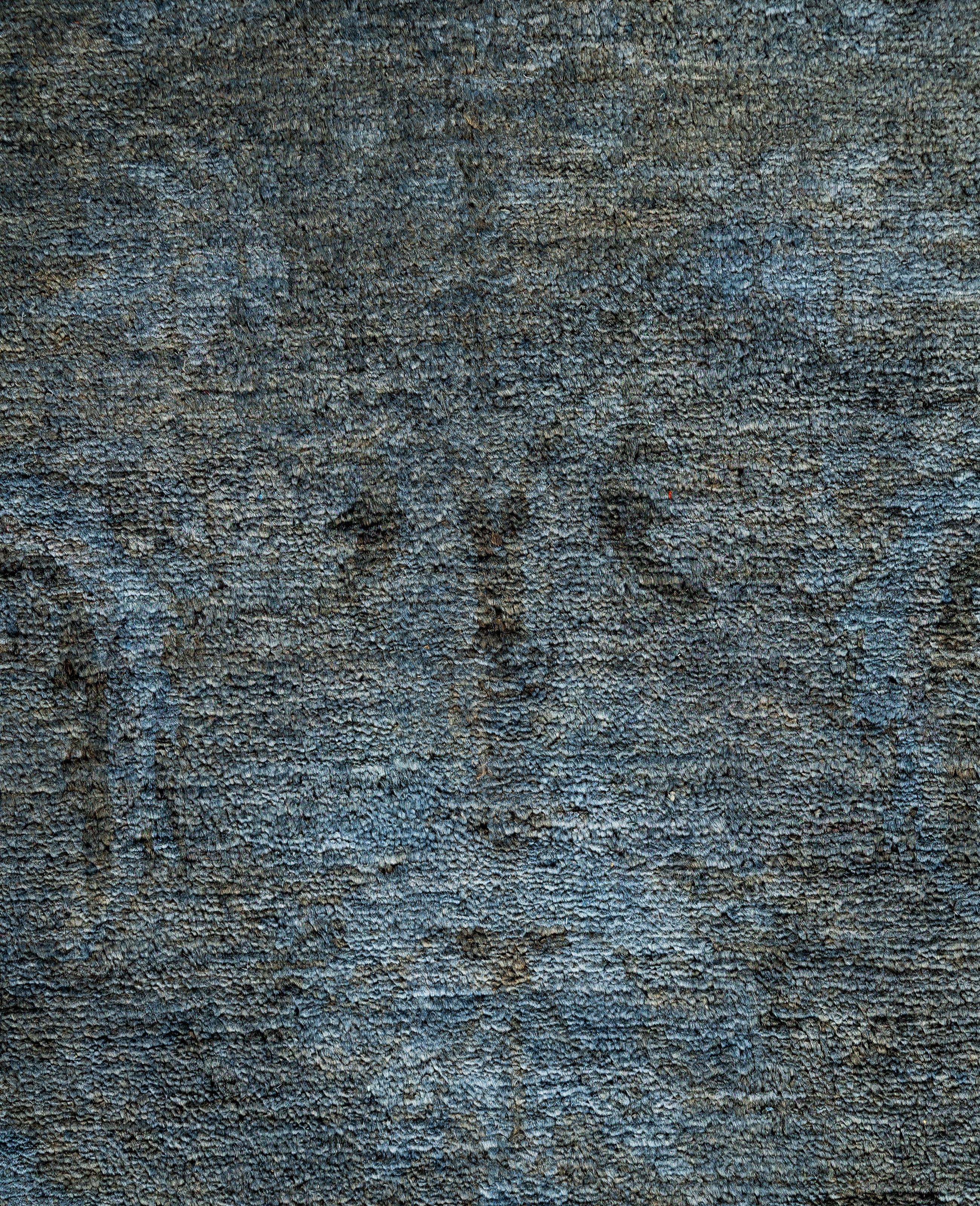 Alfombra de lana Overdyed Gris Única 8' 3