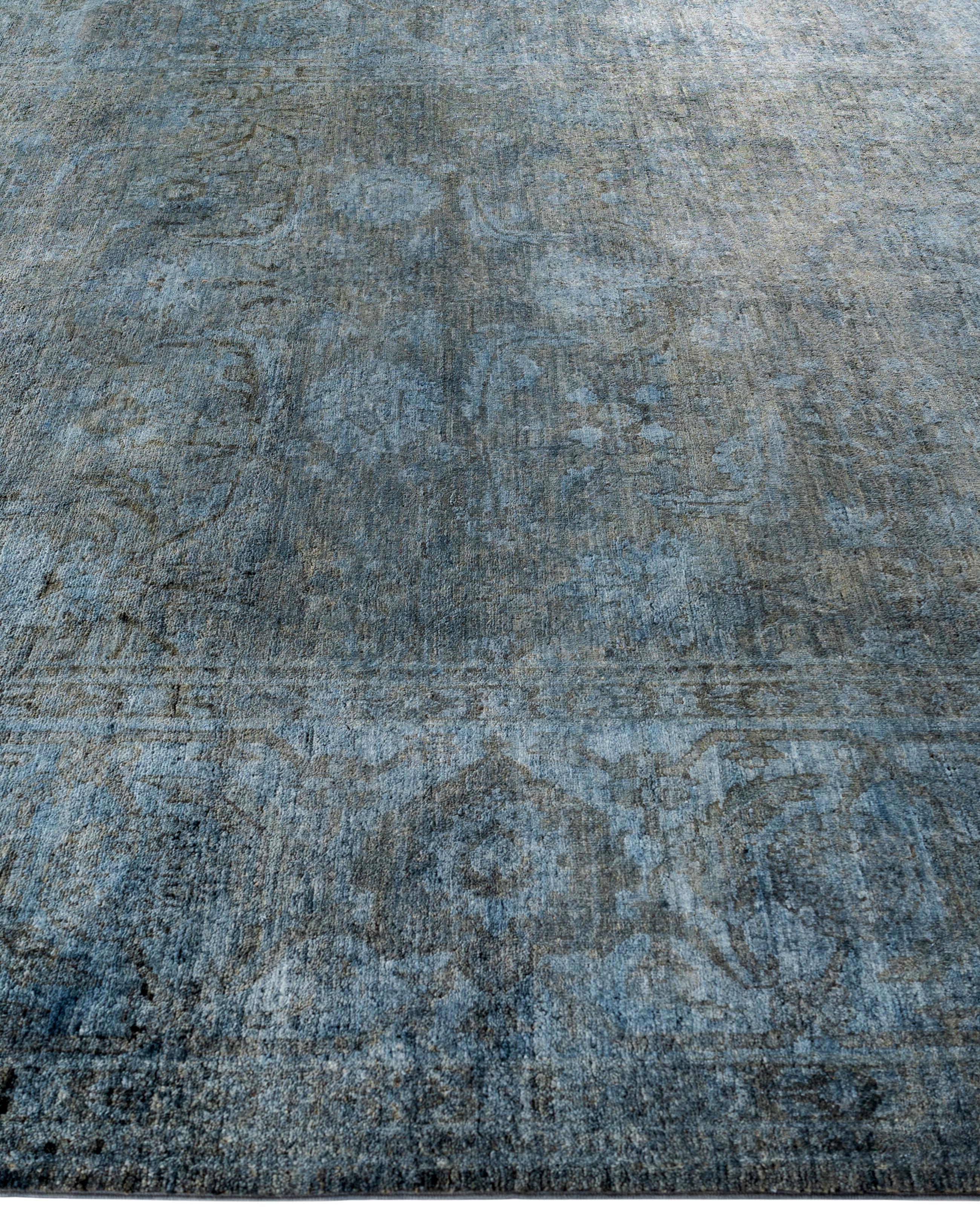 Alfombra de lana Overdyed Gris Única 8' 3