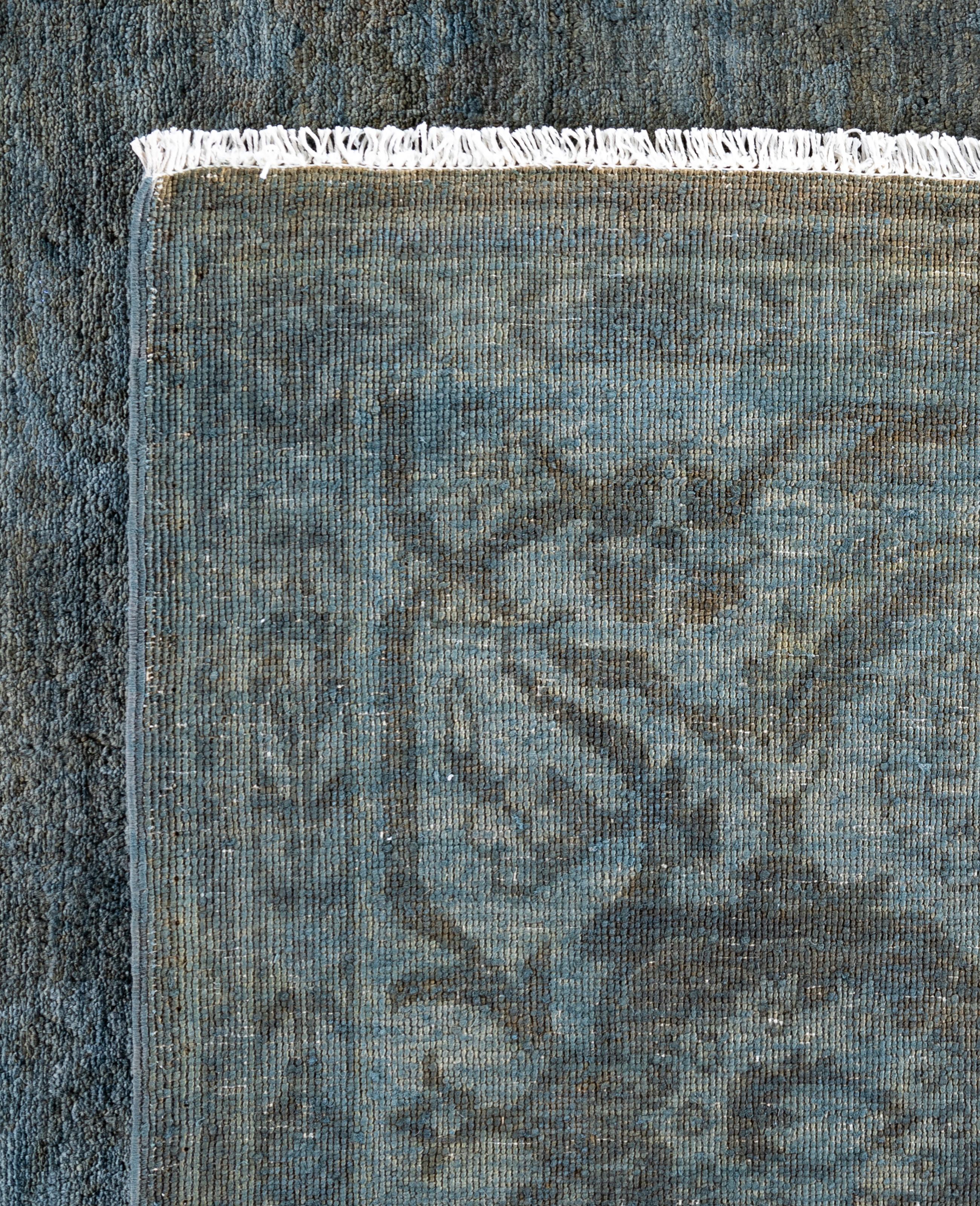 Alfombra de lana Overdyed Gris Única 8' 3