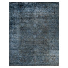 Alfombra de lana Overdyed Gris Única 8' 3" x 10' 1"