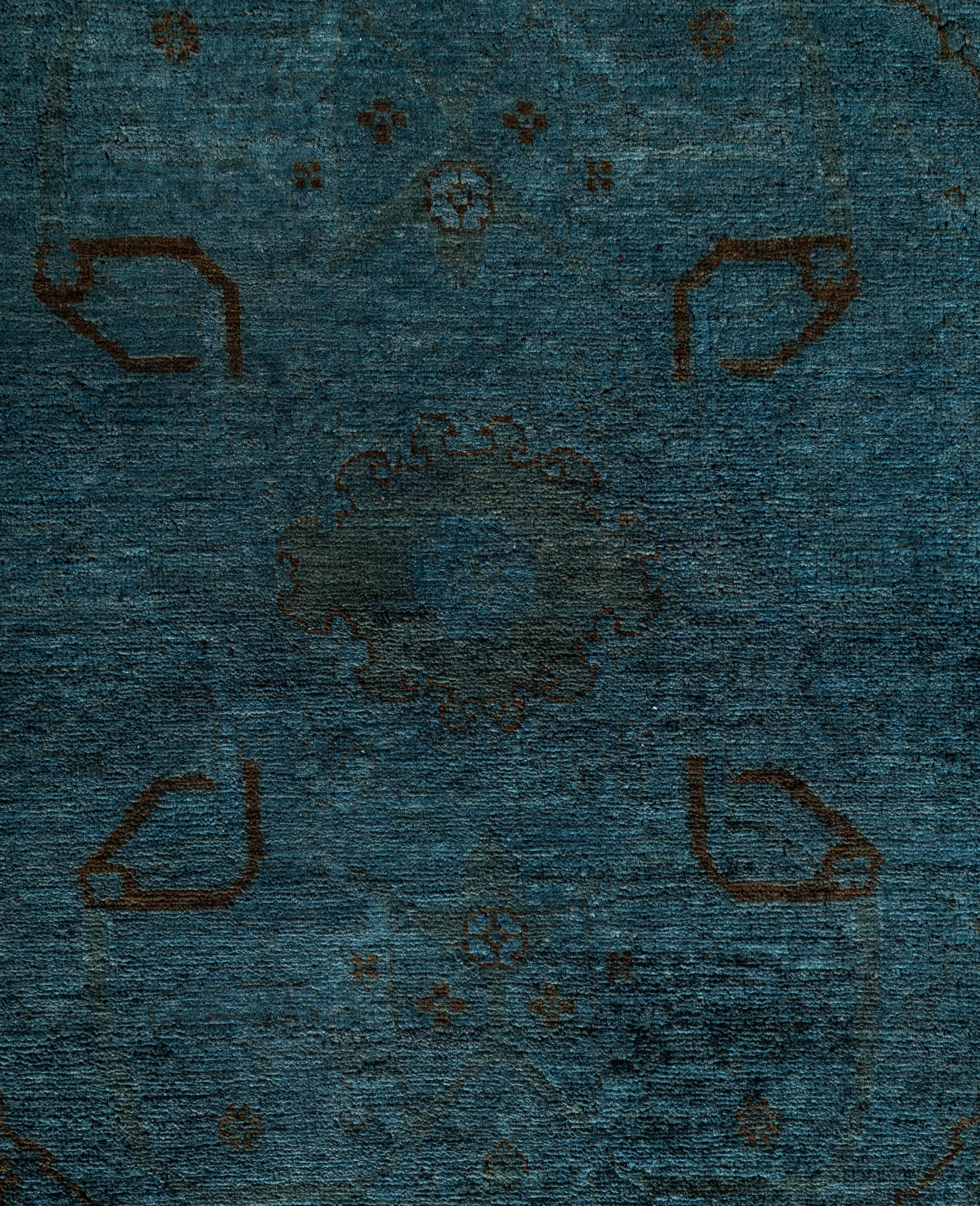 Alfombra de lana Overdyed Gris Única 8' 3