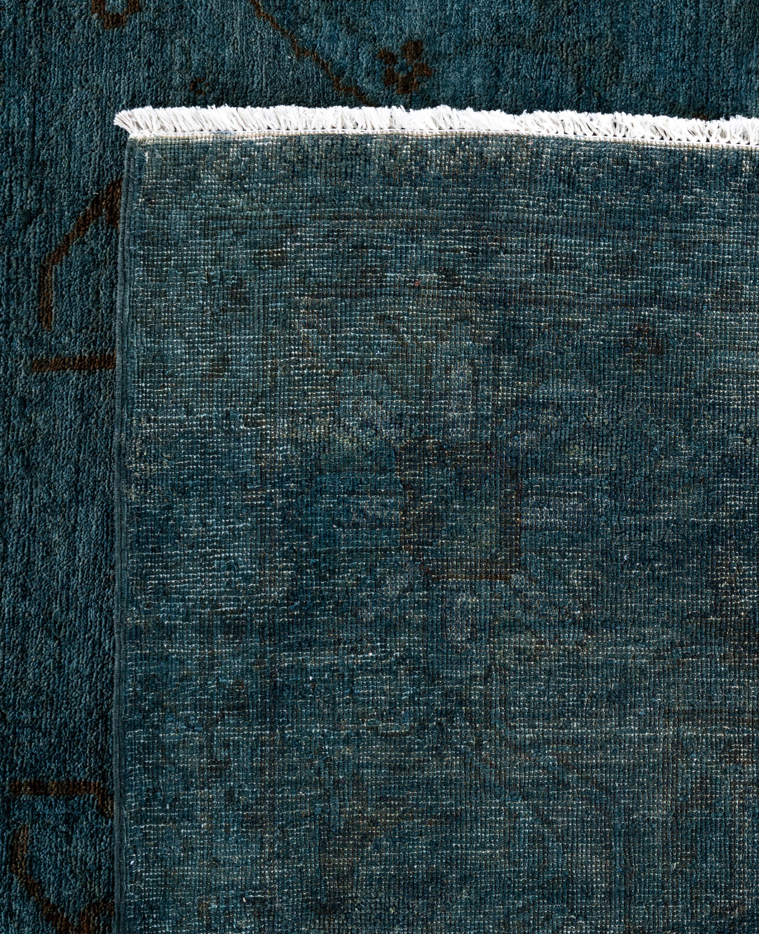 Alfombra de lana Overdyed Gris Única 8' 3